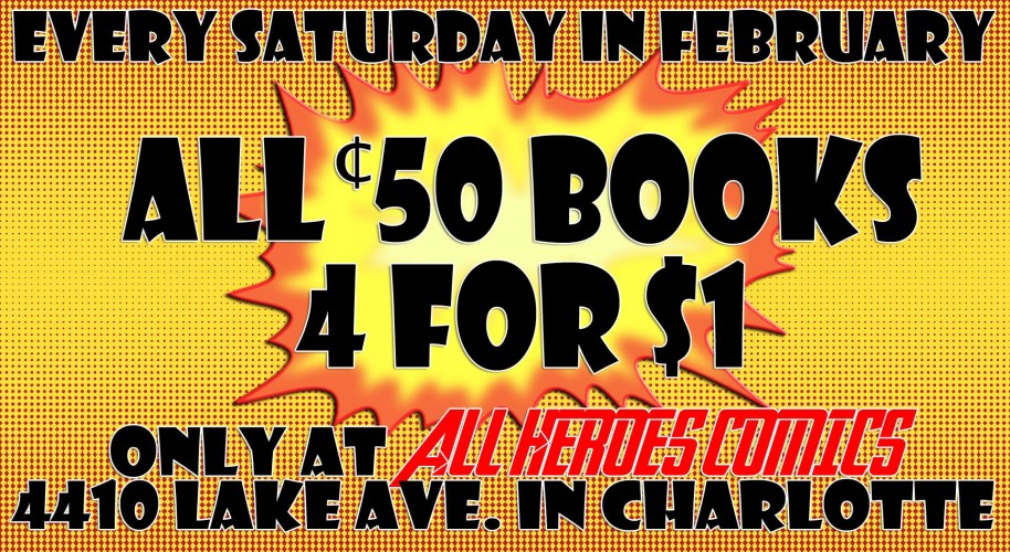 February Saturday Sales at All Heroes !!!